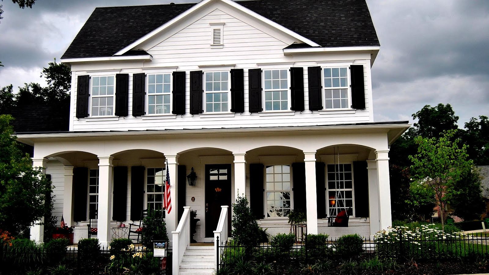 White House Black Shutters Black Choices