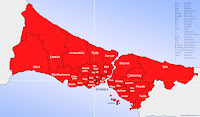 Güngören ilçesinin nerede olduğunu gösteren harita
