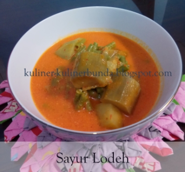 Resep Masakan Sayur Lodeh Kacang Panjang Sederhana dan Murah