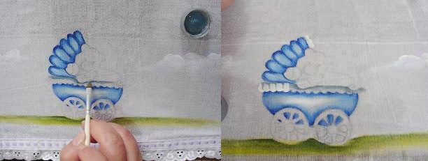 Pintura em tecido fralda passo a passo