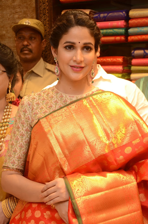 Lavanya Tripathi at Kanchipuram Kamakshi Silks