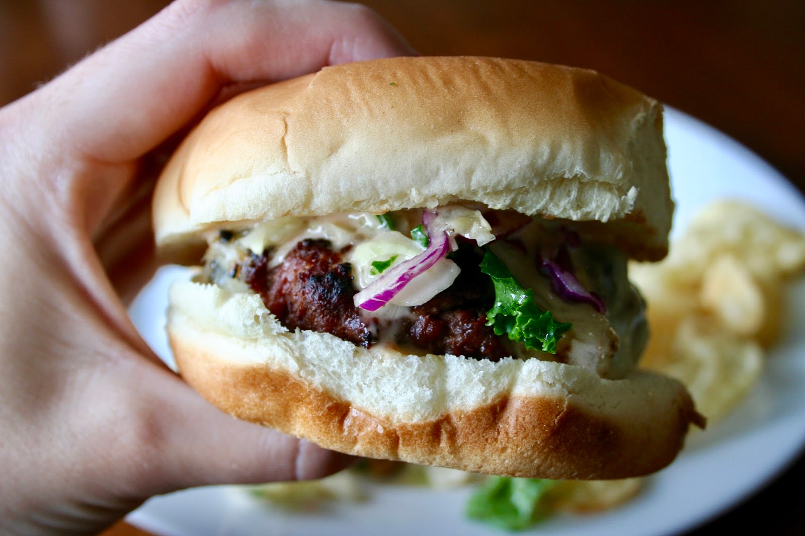 Korean Bbq Burgers With Sweet Chili Lime Mayo