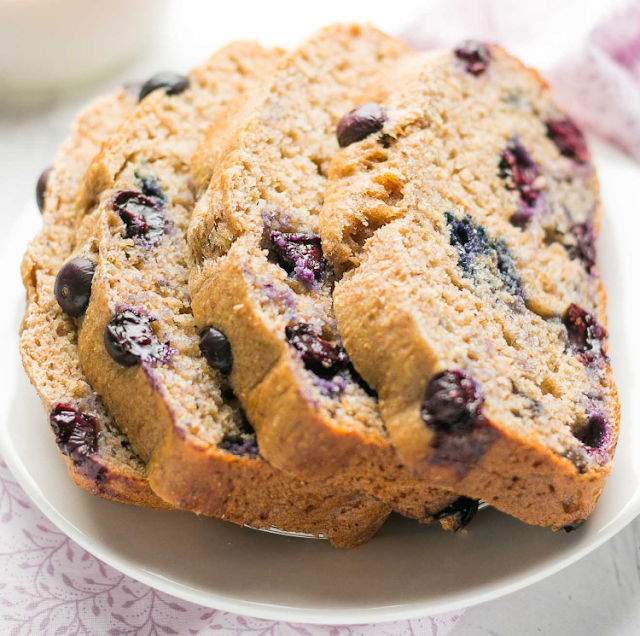 Whole Wheat Blueberry Buttermilk Banana Bread Ryan's Healthy Recipes
