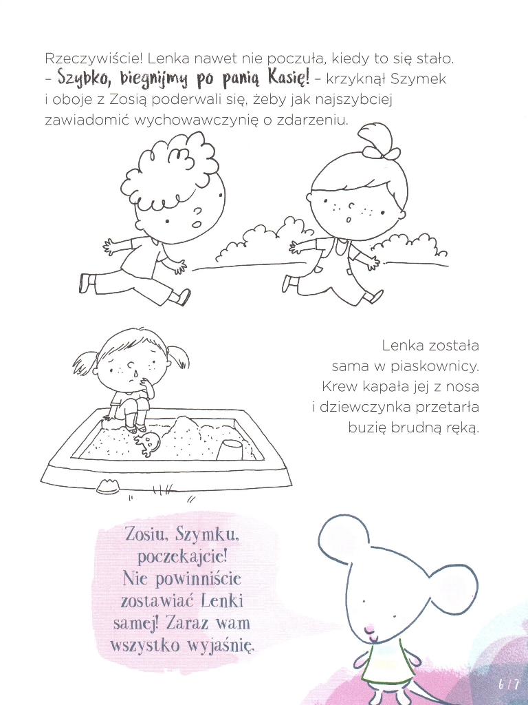 Ksiazeczki Synka I Coreczki Myszka W Paski I Pierwsza Pomoc