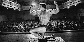 Arnold conquer quote in crowd