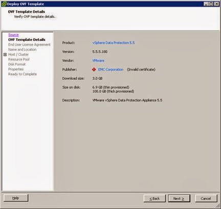 vsphere protection des données vsphere 6 installer