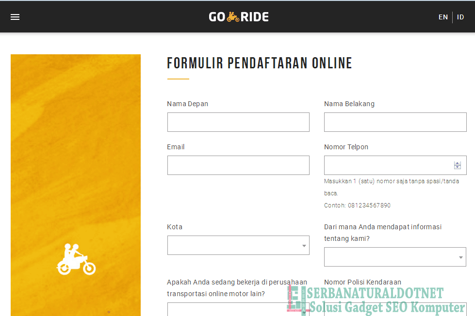 Formulir goride Formulir goride