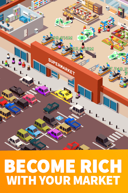 Idle Supermarket Tycoon - Tiny Shop Game APK MOD Dinheiro Infinito 2021 v 2.3.6