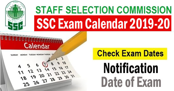 New SSC Exam Calendar 2019-20 Released & Timetabel PDF Download 