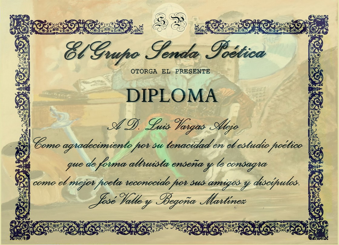 Diploma Senda Poética