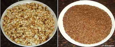 roasted flax seeds and peanuts
