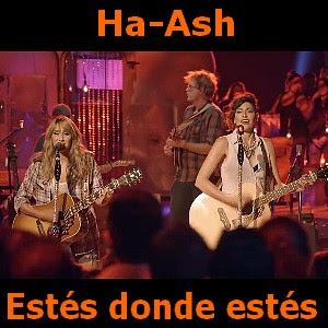 Ha-Ash - Estes donde estes Letra y acordes de guitarra y piano