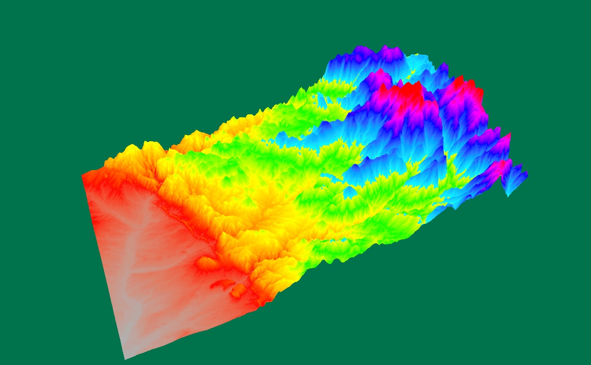 Geography 7 G.I.S. Digital Elevation Model