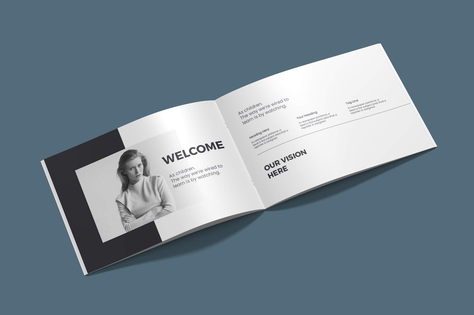 fashion brochure a4 landscape