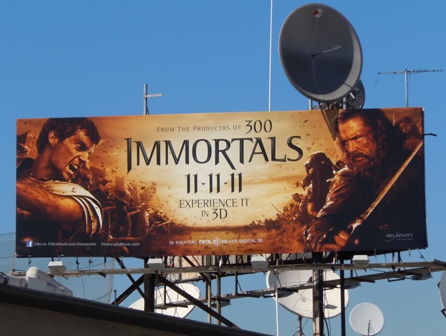 Immortals film billboard