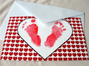 The Pursuit of Happiness: Footprint Valentines