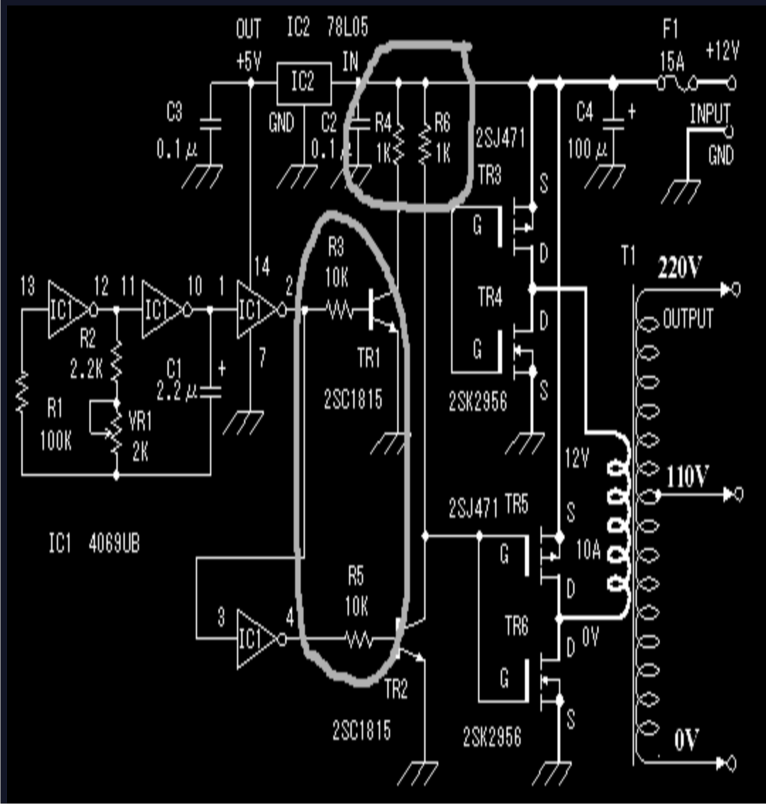 Square Wave Inverter Circuit Diagram