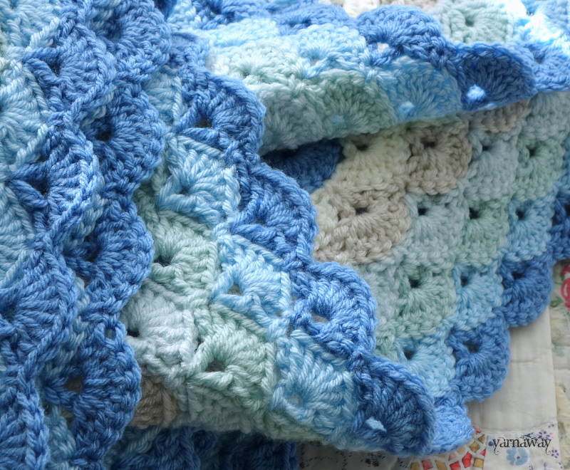 86 CROCHET BABY BLANKET RUFFLE EDGE