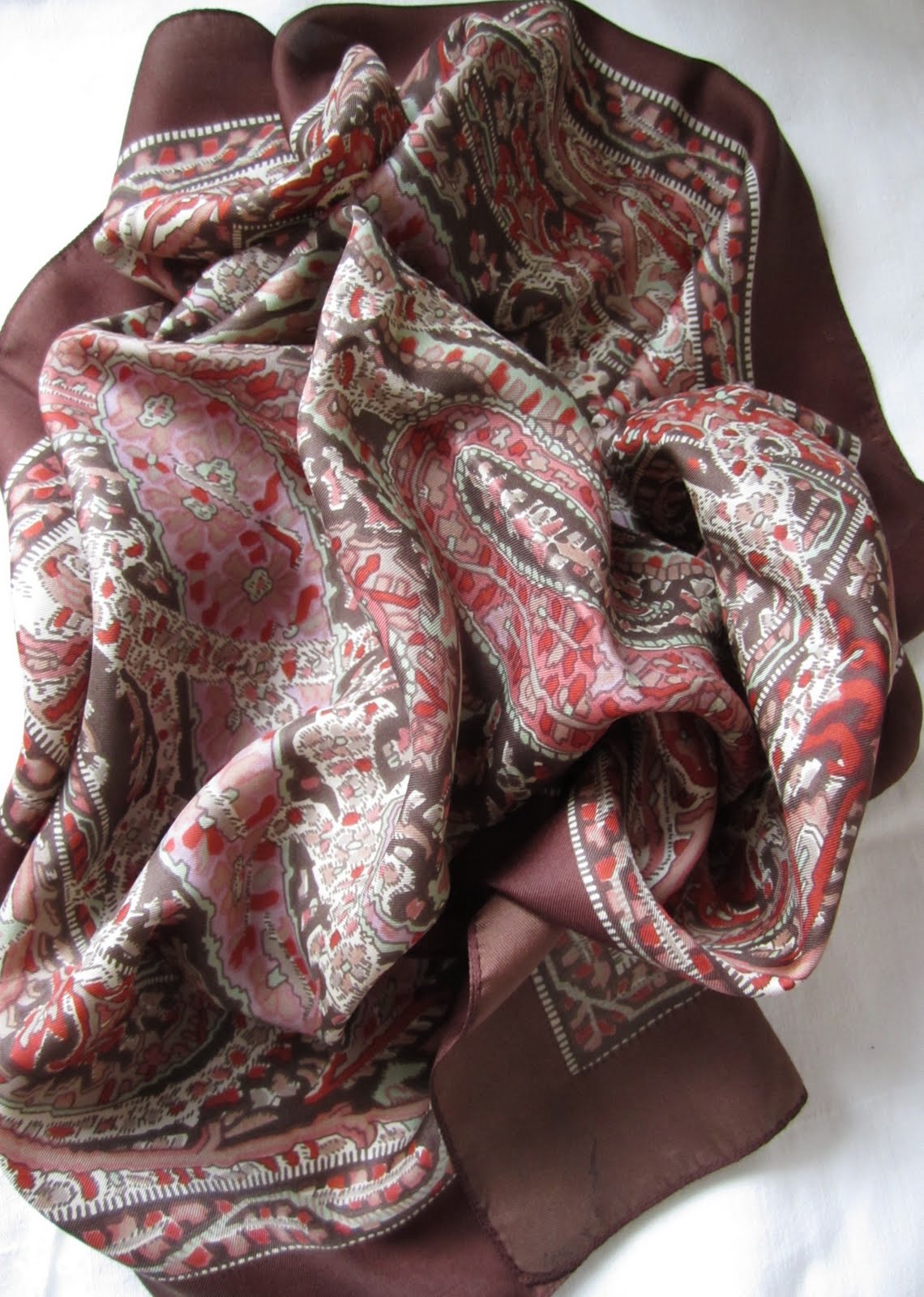 The Bristol Beauty Blog Vintage Liberty Print Silk Scarf