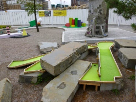 Hole 5 of the Putt Putt #2 Crazy Golf course in Croydon, London TURF Projects Putt Putt #2 Crazy Golf course at Platform Ruskin Square in Croydon