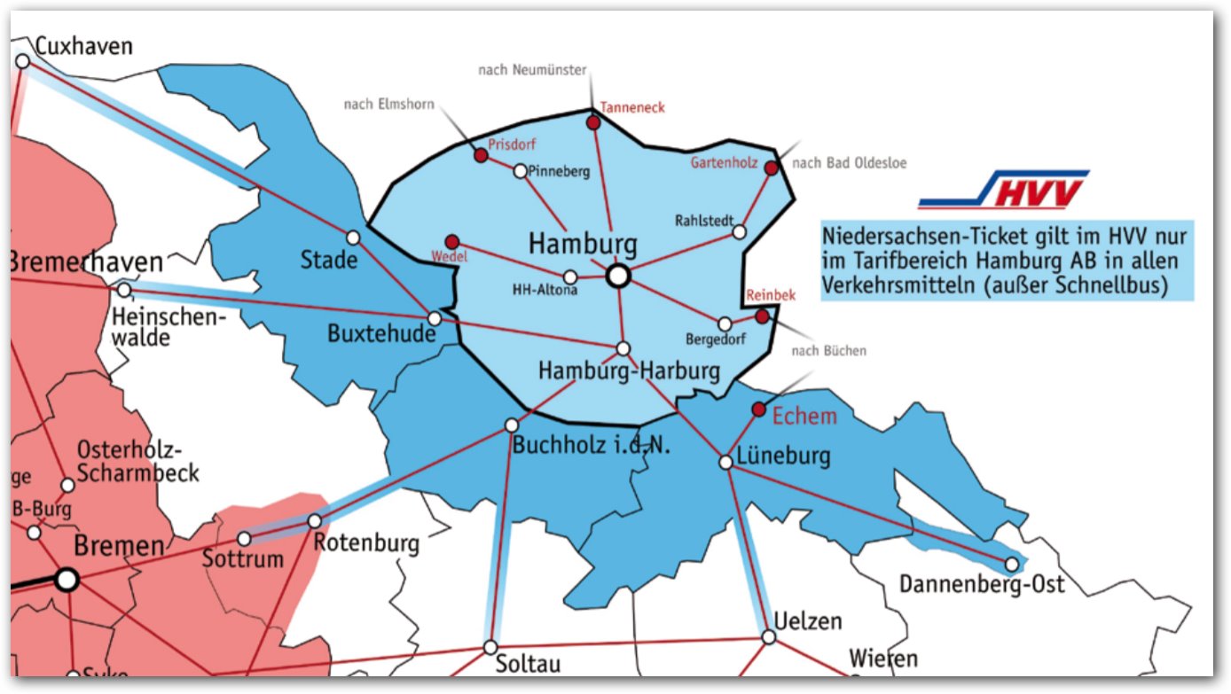 Niedersachsen-ticket single nordwestbahn