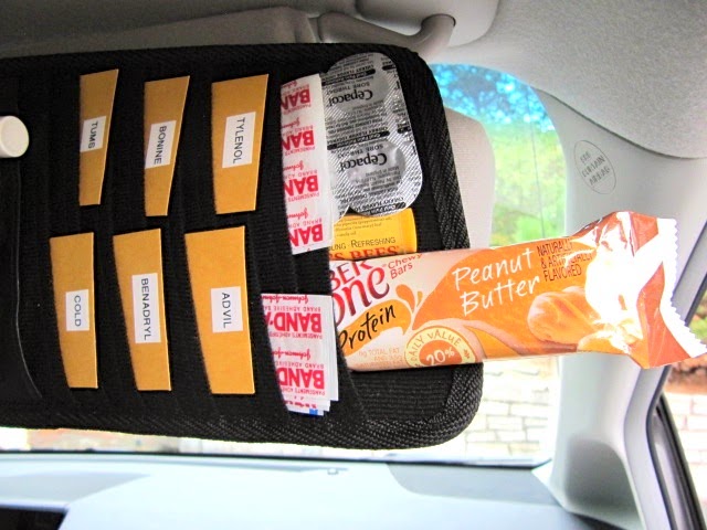 car visor first aid kit
