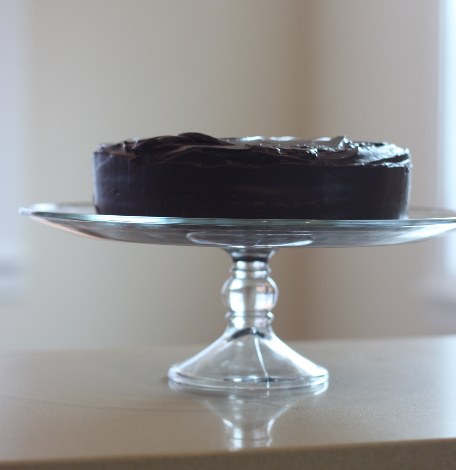 Purplest Pecalin Salted Caramel Soaked Chocolate Cake