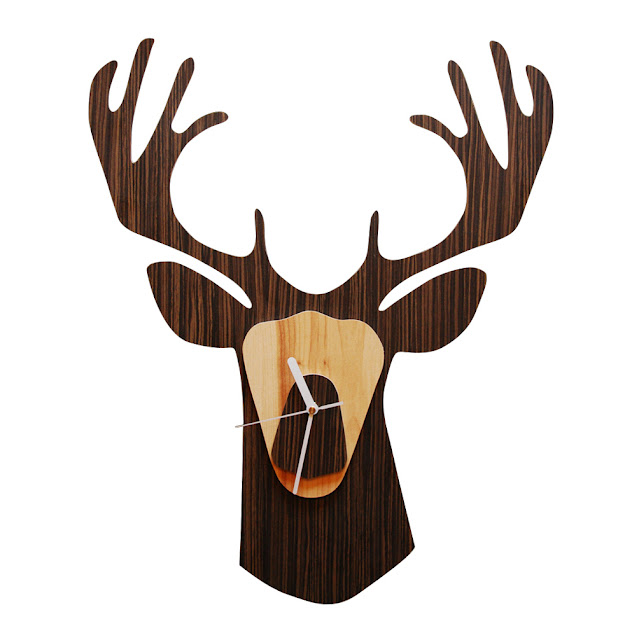 deer wall clock