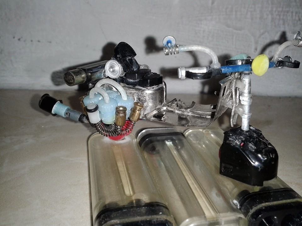 Cara Membuat Miniatur Vespa Dari Korek Gas Membuat Itu