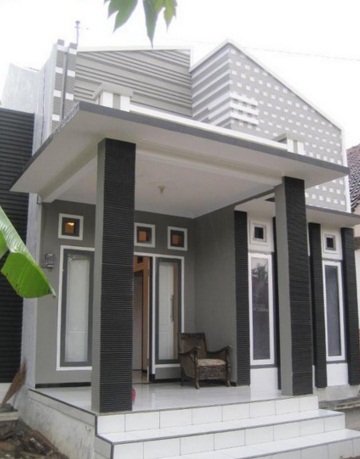 model desain teras rumah minimalis 1 lantai
