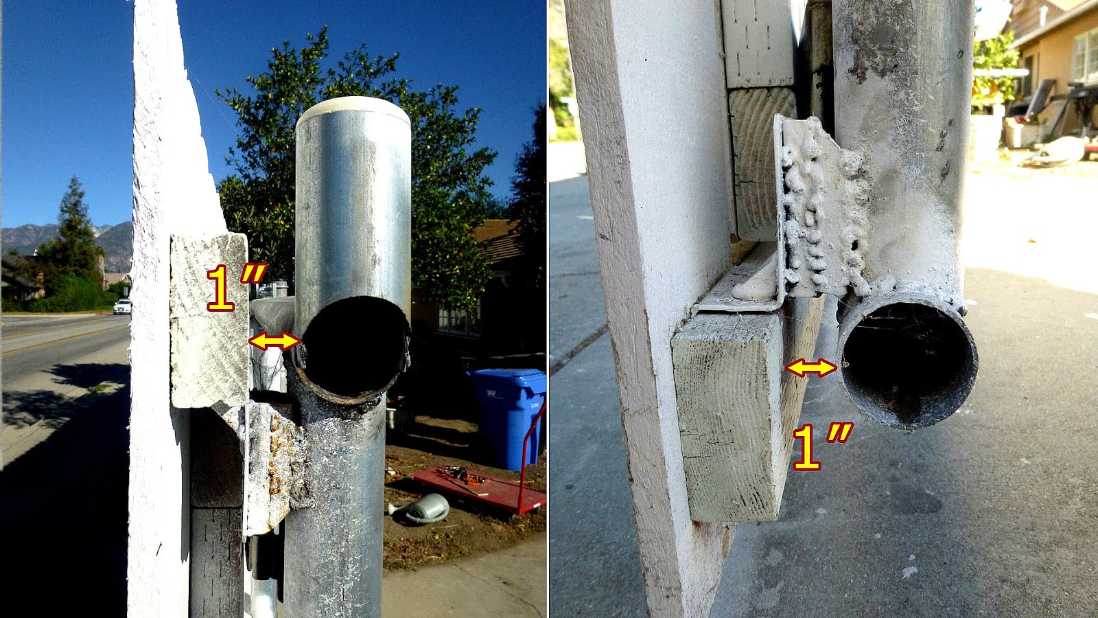 Attach Gate To Concrete Fence Post Fence Choices