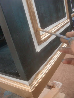 Decoraciones Manualidades En Madera: Pintado De Mueble Rustico Color Azul