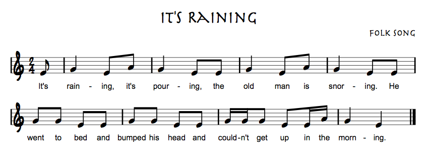 Recorder Songs EGA - Beth's Notes