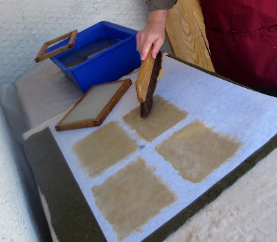 Removing bubbles from the laminated sheets