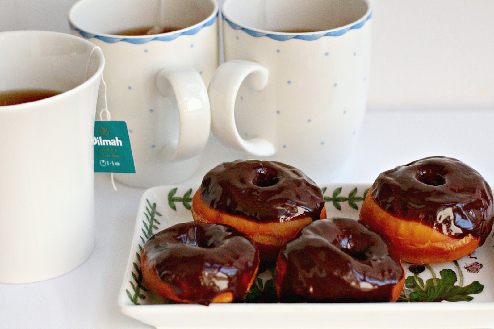 Milk and Honey Baby Doughnuts with Chocolate Honey Glaze