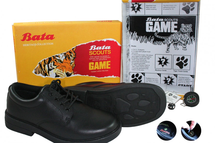 Kids Shoes With Compass In Sole And Paw Prints Kids Shoes With Compass In Sole And Paw Prints