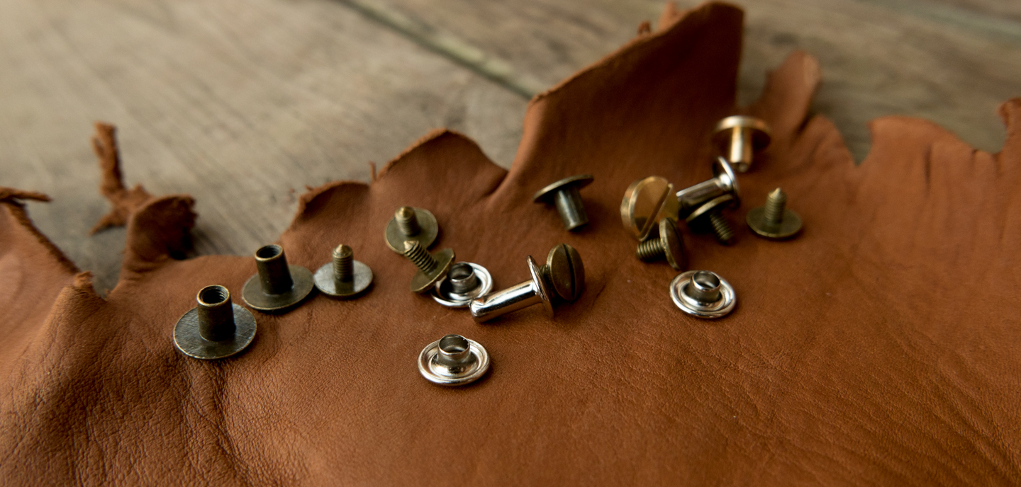 Choosing rivets and Chicago screws for leathercrafting