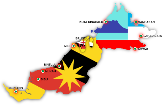 Peta Borneo