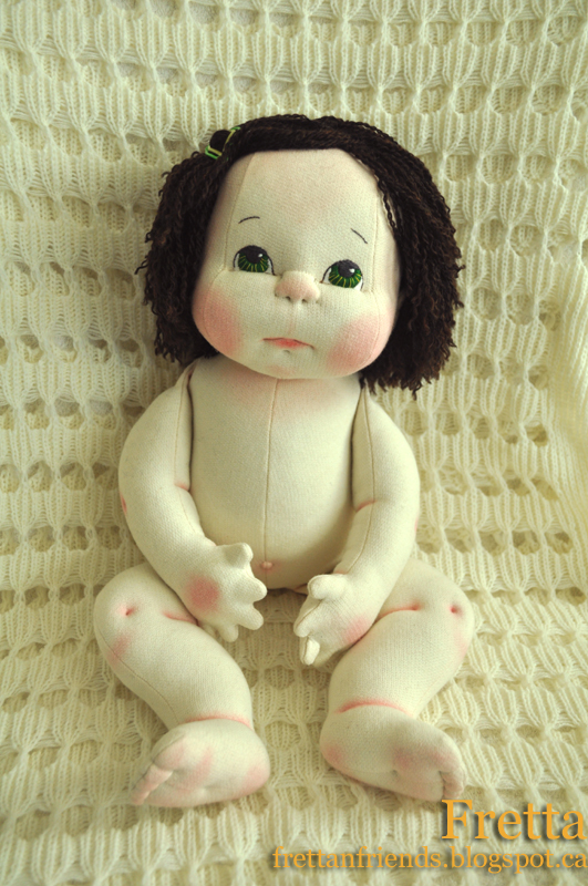 Fretta: Fretta's Textile Baby Doll. 48 cm / 19
