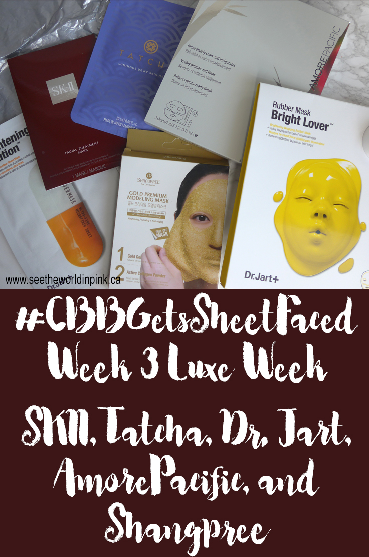 Skincare Sunday #CBBGetsSheetFaced Week Four Recap with Reviews - AmorePacific, SKII, Tatcha, Dr. Jart and Shangpree