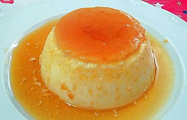 Flan de huevo tradicional ligero