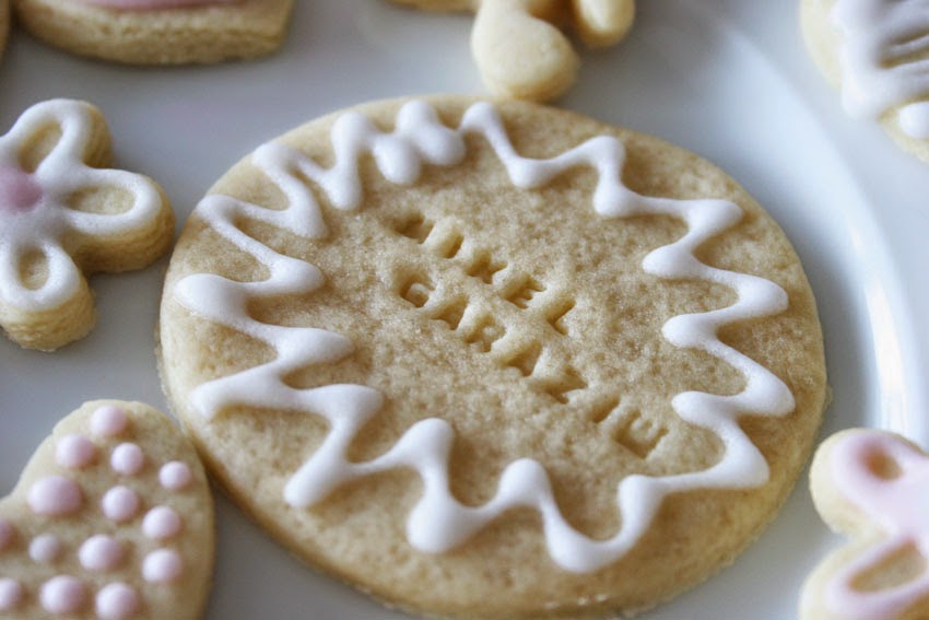 Galleta redonda decorada 