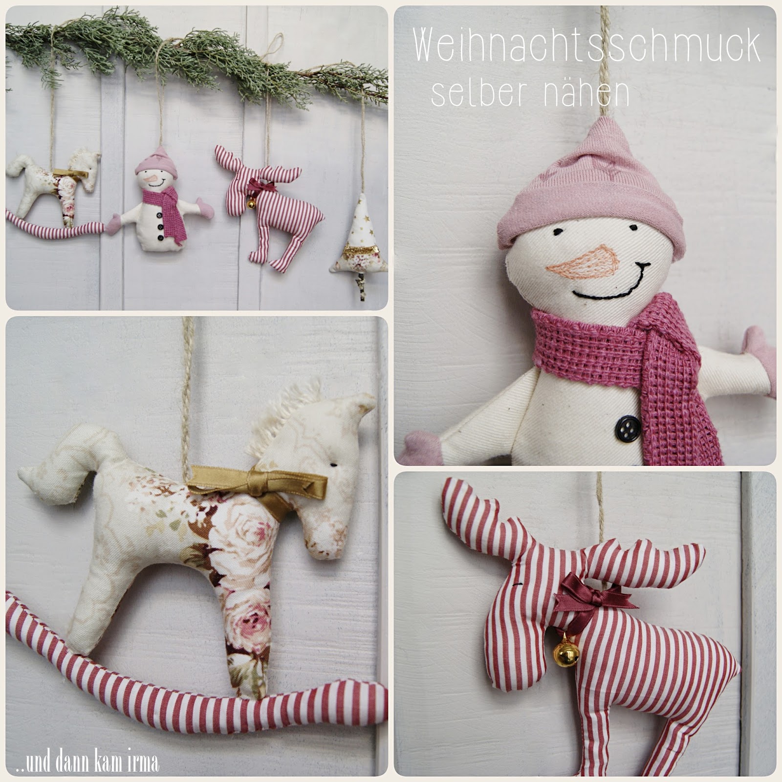 und dann kam Irma BloggerAdventskalender Weihnachtsschmuck nähen..