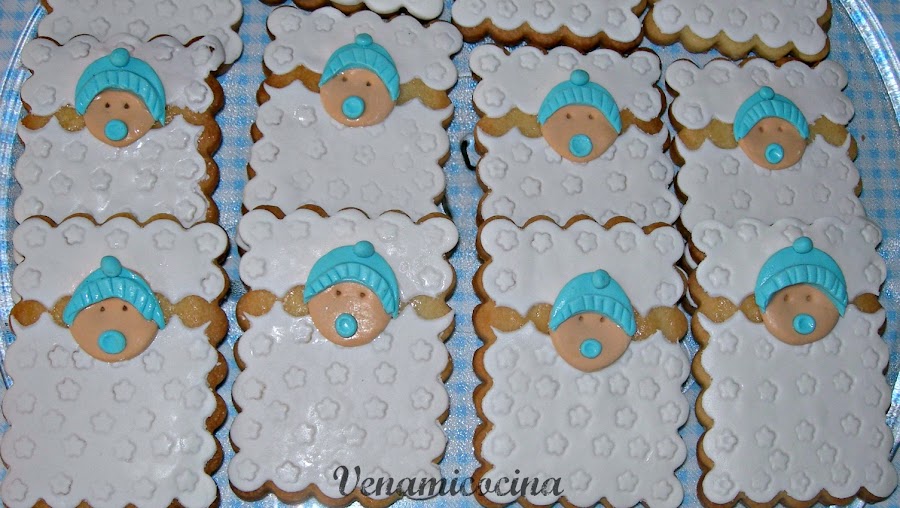 Galletas decoradas para bautizo