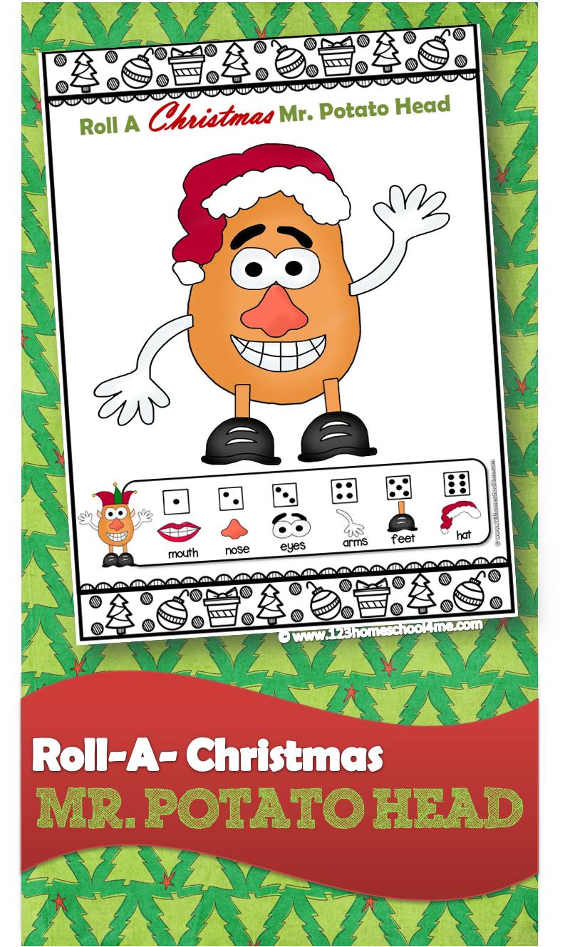 free roll a christmas mr potato head christmas games free