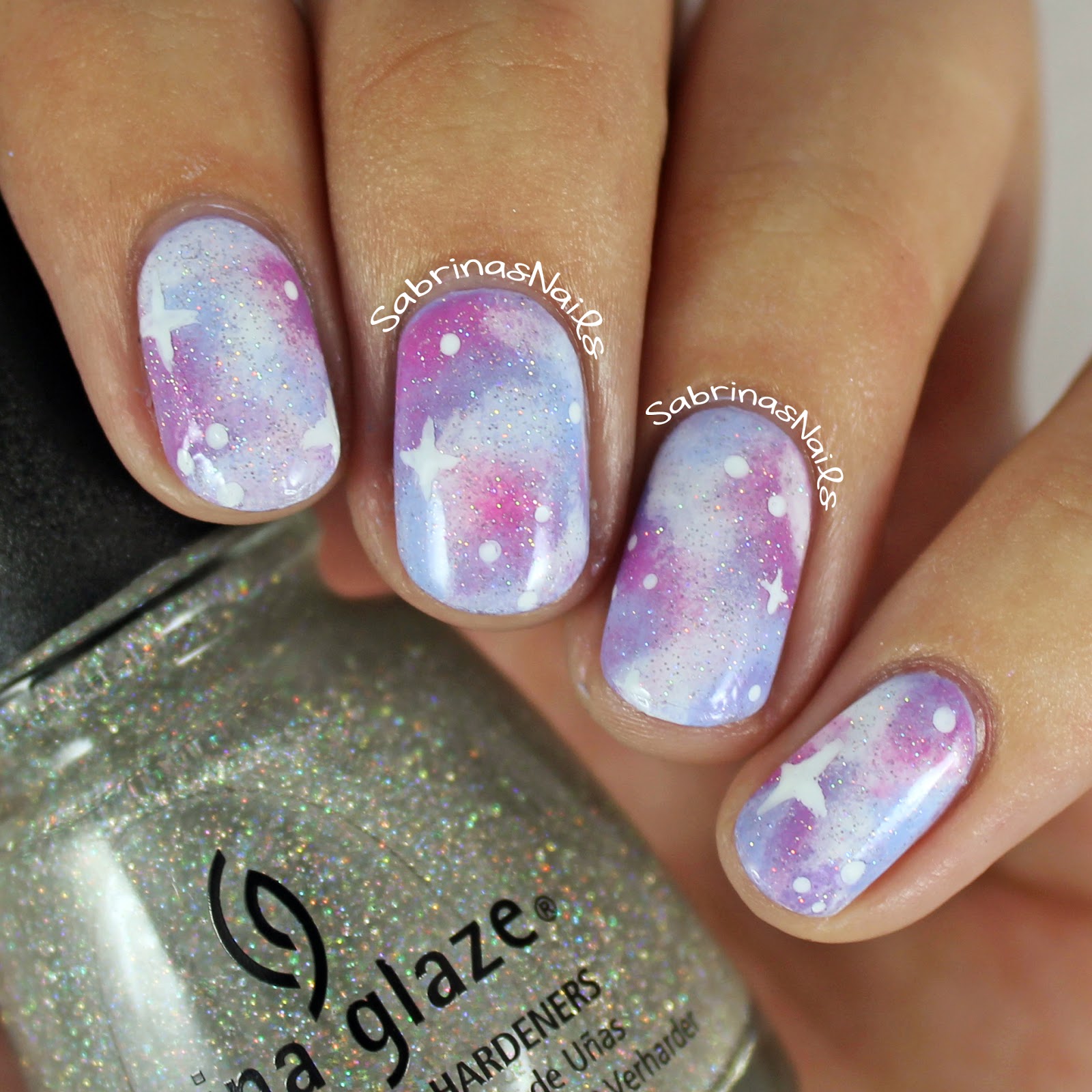 Sabrinas Nails: Pastel Galaxy Nails