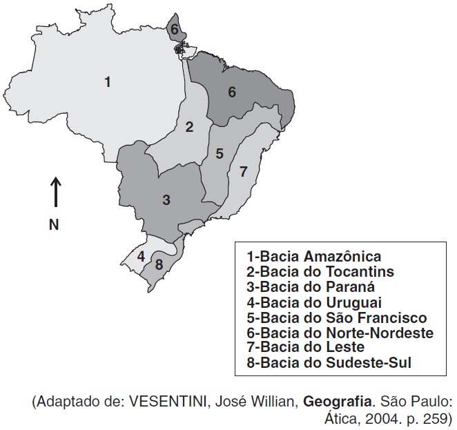 Hidrografia Brasileira Bacias Hidrograficas E O Pontencial Hidreletrico Geografalando