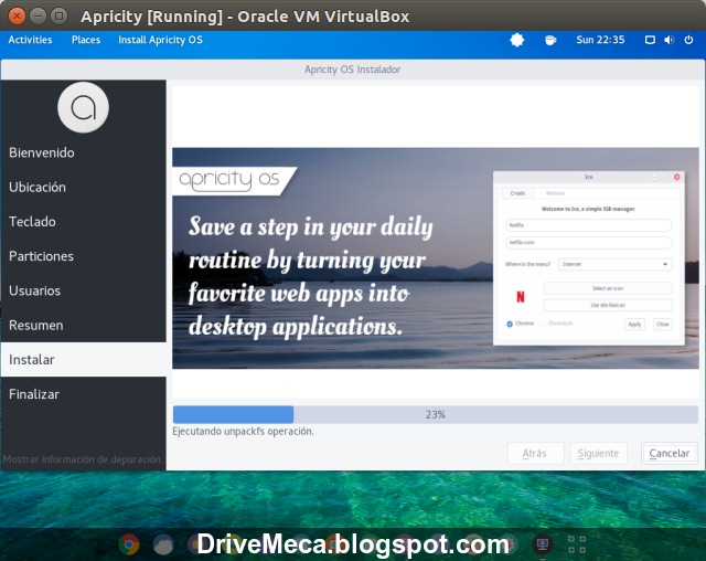 DriveMeca instalando ApricityOS paso a paso DriveMeca instalando ApricityOS paso a paso