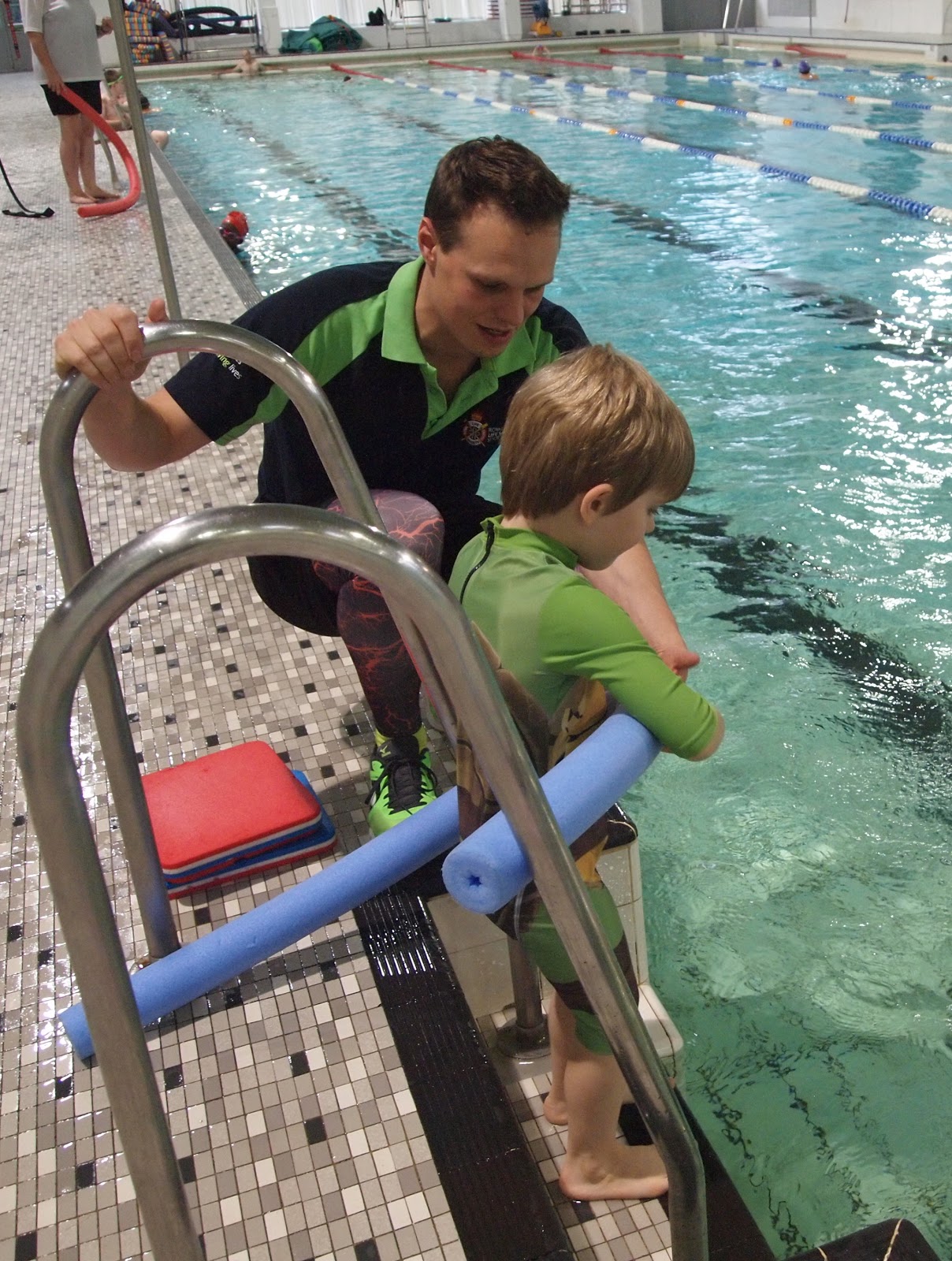 Mrs Bakes and Banter Bert's First Swimming Lesson at Robinson