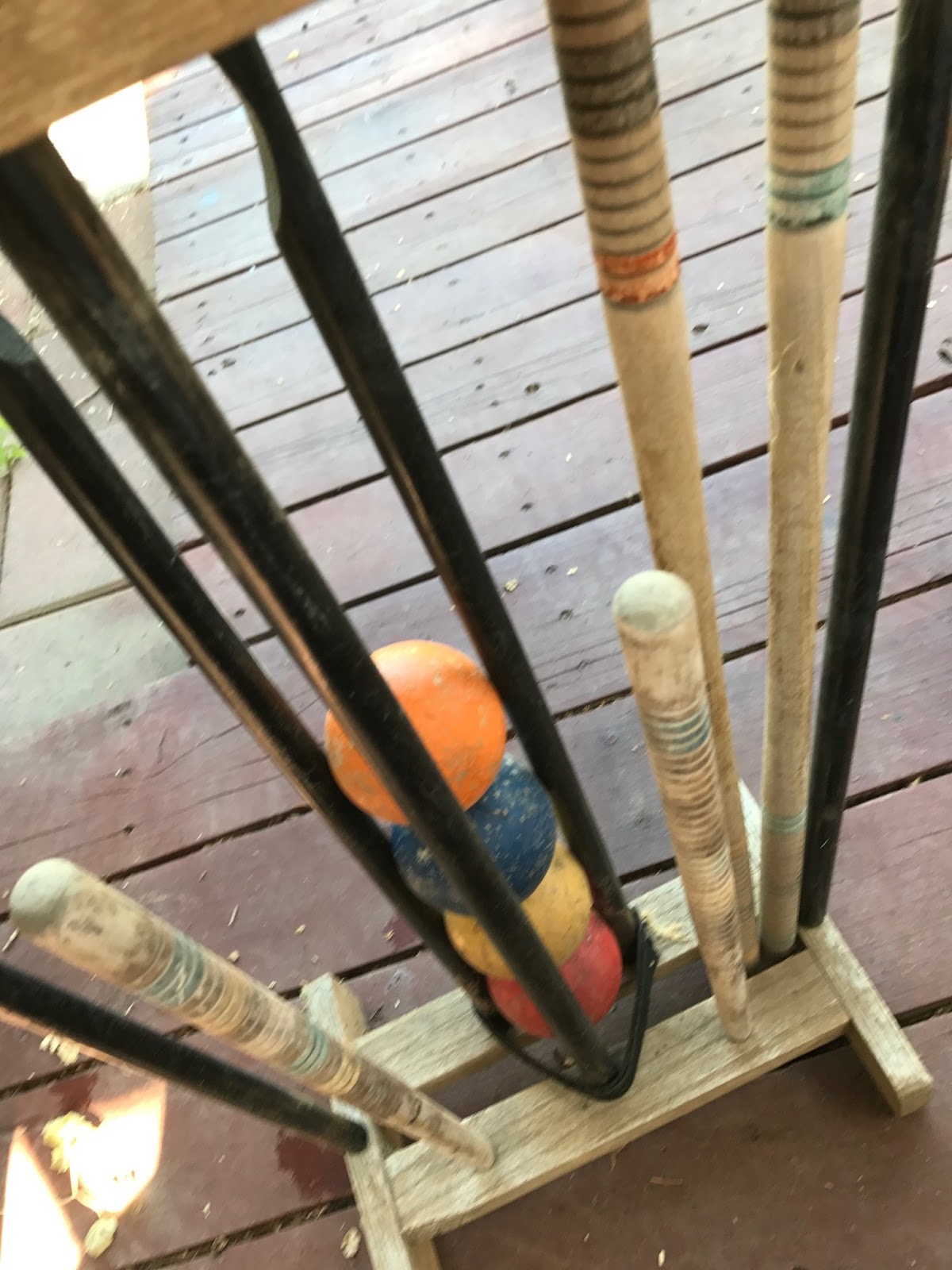 Mr. and Mrs. DIY A Refurb Project Wooden Croquet Set